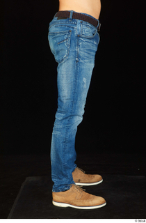 Anatoly blue jeans brown shoes leg lower body 0007.jpg